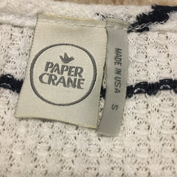 Paper Crane USA Made Tie Hem Wooden Button Down Tank Top - Picture 10 of 15